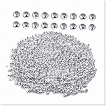 1000 Pieces Premium Quality 3mm Crimp Beads - Metal Bead Spacers for DIY... - $21.77