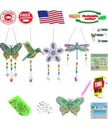 Shimmering 4-Pack Diamond Art Suncatchers for Stunning Home Windows Decor - $26.56 CAD