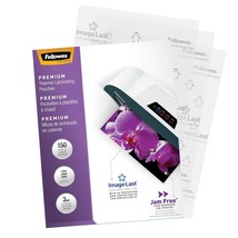 Fellowes Thermal Laminating Pouches, ImageLast, Jam Free, Letter Size, 3... - £35.95 GBP