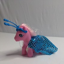 My Little Pony G3 Pinkie Pie Pink Brushable Tinsel Hair w/ Brush, Cape, &amp; Tiara - £23.19 GBP