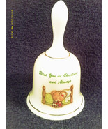 [M12] 4&quot; PORCELAIN BELL &quot;BLESS YOU AT CHRISTMAS AND ALWAYS&quot; RUSS - £2.98 GBP