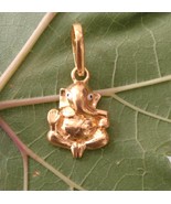 Pure 22k Gold Lord Ganesh Pendant Ganesha Necklace, Hindu Necklace Ganesha Penda - £330.65 GBP