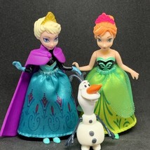 Disney Frozen Magic Clip Elsa Anna Princess Sisters Gift Set Dolls Olaf 2013 - £7.75 GBP