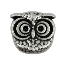 12 Pieces Cute Owl Antique Silver Color Metal Shank Buttons 15Mm (19/32 ... - $22.63