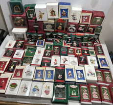 Hallmark ornaments Lot Of 90+ vintage assorted In Box  + Some Books Kippesake - £195.76 GBP