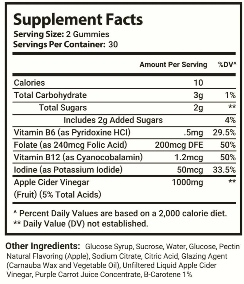 2-Pack Revitalyn Keto ACV Gummies, Revitalyn Supports Overall Health-120 Gummies Item image 4
