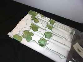 Green Applique Shamrocks Tablecloth + 4 Napkins Irish Celtic NEW Cloth 3... - £21.71 GBP