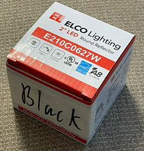 NEW ELCO E210C0627W 2&quot; LED Round Open Reflector, 610 lumen 9W, 2700K, Black Trim - £19.02 GBP