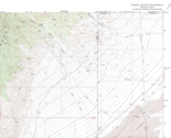 Miners Canyon, Nevada-Utah 1971 Vintage USGS Topo Map 7.5 Quadrangle Top... - $23.99