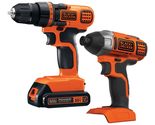BLACK+DECKER 20V MAX Cordless Drill and Impact Driver, Power Tool Combo ... - £101.79 GBP