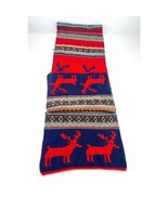 Simplicity Winter Scarf Fair Isle Colorful Winter Holiday 76” Long 13” Wide - $19.58 CAD