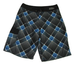 Nike 6.0 Board Shorts Boys Size 26 Plaid Multi Colored Check Blue Black ... - £8.55 GBP