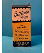 Vtg Bristol - Myers Co .Gastrogen Antacid 60 Tablets Bottle IN Original Box - £23.59 GBP