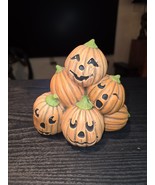 1988 Vintage Halloween Ceramic Jack-O-Lantern Stack Pumpkins - €11,14 EUR