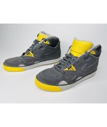 Mens Nike Shoes Auto Trainer Neutral Grey Yellow Sneakers Size 9 - $62.62