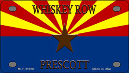 Whiskey Row Prescott Arizona Novelty Mini Metal License Plate Tag - £11.75 GBP