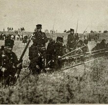 1914 WW1 Print French Infantry Battlefront Antique Military Period Colle... - $34.99