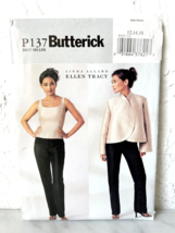 Butterick Ellen Tracy Jacket Dress Top Pants Pattern P137 Misses 12-14-16 Uncut - £7.10 GBP