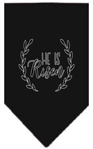 He Is Risen Screen Print Bandana Black Small - £9.26 GBP