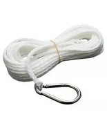 Hollow Braid Polypropylene Anchor Line with Hook 1/4 In x 50 Ft - $17.46 CAD