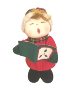 Vintage Christmas  Wind Up Animated Musical Caroler - Boy - $24.99