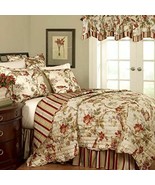 Waverly Charleston Chirp Papaya 4-PC Scalloped King Quilt with Shams and... - $165.00