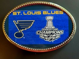 St. Louis Blues 2019 Stanley Cup Championship Epoxy Buckle - £13.19 GBP