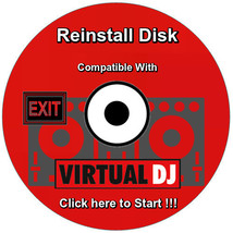 Reinstall Disk compatible with Virtual DJ Re Install Restore - £11.98 GBP