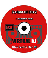Reinstall Disk compatible with Virtual DJ Re Install Restore - $14.99