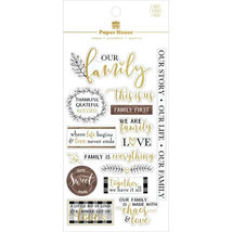 Blessed Family Clear Sticker Sheet for Scrapbooking &amp; Crafts - $3.47