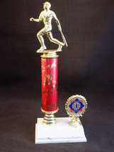 BASEBALL TROPHY 14&quot; * 5&quot; * 3&quot; Babe Ruth Award w/ Batter Topper &amp; Emblem - $10.88