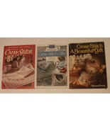 Vintage Cross Stitch Book lot Pleasures Of Cross Stitch and 2 others - $363.04 MXN