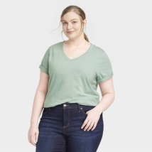 NEW Women&#39;s Plus Size Short Sleeve V-Neck T-Shirt - Universal Thread™ 3X - £8.79 GBP