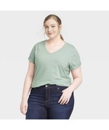 NEW Women&#39;s Plus Size Short Sleeve V-Neck T-Shirt - Universal Thread™ 3X - £8.62 GBP