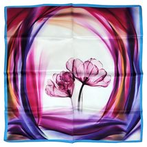 VhoMes Genuine 100% Mulberry Silk Satin Scarf 20&quot;x20&quot; 12Momme Small Square Shawl - £15.95 GBP