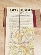 Vintage map of Czechoslovakia. 1960-70. Fabric base. Original - £43.52 GBP