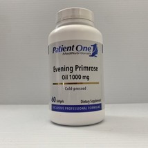 Patient One Evening Primrose Oil 1000mg Cold Pressed Softgels 60 Ct Exp 12/2025 - $19.75
