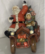 Grandeur Noel Santa On Wheels Porcelain Red Car Figurine 2003 Christmas ... - €19,33 EUR