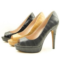 $360 Pour La Victoire &quot;Angelie&quot; Eel Peep Toe Platform Pumps, Women&#39;s Shoes - £56.91 GBP