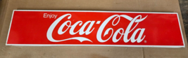 VINTAGE Enjoy Coca Cola Sign general store gas station Advertisement - £197.50 GBP