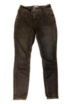 LOFT Jeans Womens Size 4 Black Curvy High Waist Skinny Mom 29x29 Made an... - £9.23 GBP