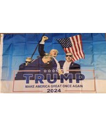 New Trump 3 x 5 Fight Fight Fight Assassination Flag - $279.15 MXN
