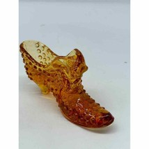 Fenton Glass Shoe Figurine - Yellow - £10.63 GBP