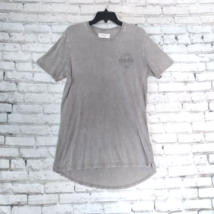 Cotton On Womens T Shirt Medium Long Gray Wash Psychotropix Shark Design - £13.65 GBP