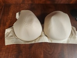 Cacique Bra Womens 42D Lightly Lined Balconette Tan Nude Underwire Comfy - $336.72 MXN