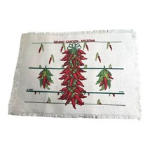 Grand Canyon Arizona Centerpiece Chili Peppers Placemat 12” X 17” Vintage Retro - £14.78 GBP