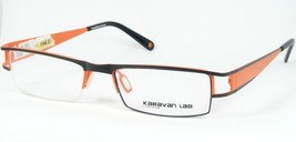 Karavan Lab Kl 230 F54 10 Black /ORANGE Eyeglasses Glasses 50-17-135mm France - £74.07 GBP