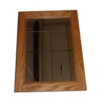 Wallmount Oak Mirrored Medicine Cabinet - £194.48 GBP