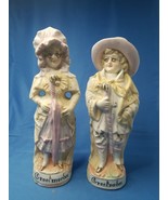 Grootmoeder Grootvader Statues  With Actual Dutch Soil Inside Ceramic 10.5&quot; - £30.79 GBP