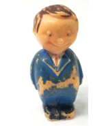 Hong Kong Businessman Toy Figurine Plastic 1960s Portly Suit Tie Small - £9.19 GBP